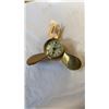 Image 2 : BRASS SHIPS TIME PROPELLER CLOCK AND GERMAN DOME CLOCK