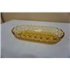Image 8 : YELLOW PYREX MIXING BOWL, ART GLASS DISH AND YELLOW GLASS PLATTERS