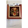 Image 2 : 2 CLOISONNE VASES AND DRAGON HANGING