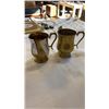 Image 2 : LOT OF BRASS GOBLETS