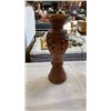 Image 2 : LOT OF SOAPSTONE CARVINGS AND WOOD CANDLE STICK