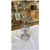 Image 2 : AMETHYST GLASS OIL LAMP QUEEN MARV