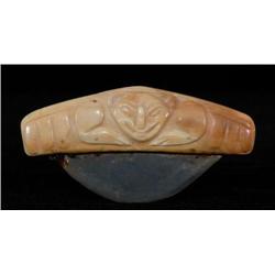 Old Inuit Fossil Ivory Ulu 4