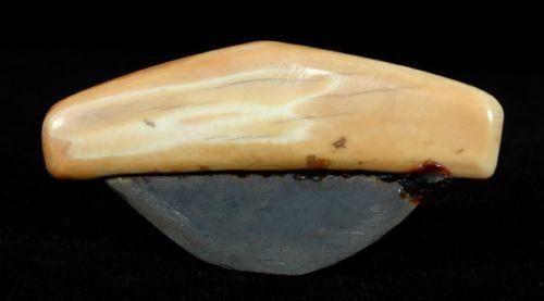 Old Inuit Fossil Ivory Ulu 4