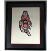 Image 1 : Bill Reid Signed Artist Proof "Dog Fish" 25"x 19 3/4" (