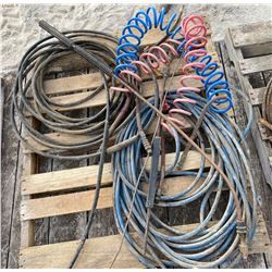 SKID LOT OF AIR HOSE & HYD LINE