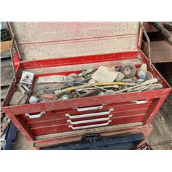 LOT OF 3 METAL TOOL BOXES W/ CONTENTS