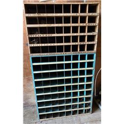 LOT OF 2 METAL BOLT BINS