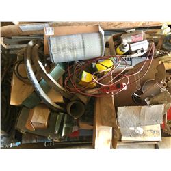 SKID LOT OF PARTS INCLUDING AIR FILTERS, ETC