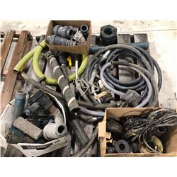 SKID LOT OF MIXED HOSE & FITTINGS
