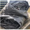 Image 1 : LOT OF 2 ROUND BALE TARPS - UNKNOWN SIZE