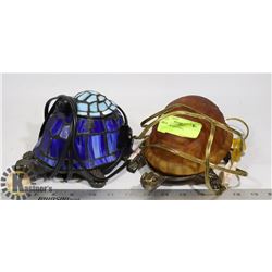 PAIR OF TURTLE LAMPS