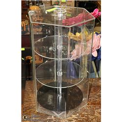 ACRYLIC COUNTERTOP DISPLAY WITH HEXAGON DESIGN