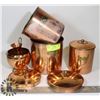 Image 1 : LOT OF 5 COPPER WARE