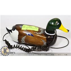 UNIQUE WOOD DUCK DECOY TELEPHONE