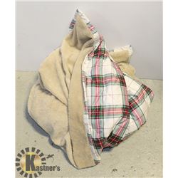 EDDIE BAUER DOWN THROW TRAVEL BLANKET