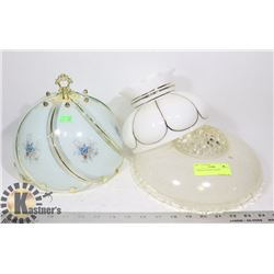 3 VINTAGE LIGHT SHADES