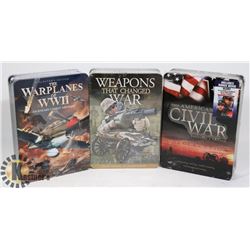 SEALED 3 TIN DVD COLLECTORS