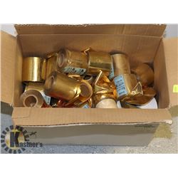 BOX FULL OF MOSTLY GOLD FOIL RIBBON