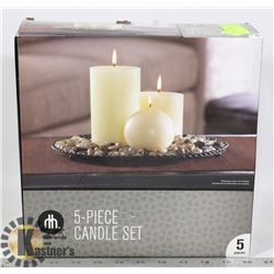 HOME TRENDS 5PC CANDLE SET