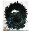 Image 1 : 2 LARGE PEACOCK FEATHER WREATHS