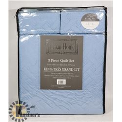 NEW URBAN HOME 3PC KING SIZE QUILT SET