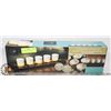 Image 1 : NEW WHITE GLASS CANDLE SET