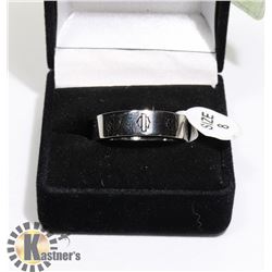 NEW MEN'S SKULL HEAD RING SIZE 8 - IN CLEAR