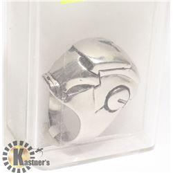 NEW IRON MAN HEAD STEEL MENS RING -
