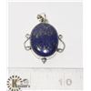 Image 1 : #117-BLUE LAPIZ LAZULI PENDANT