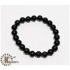 Image 1 : #235-RAINBOW BLACK OBSIDIAN BRACELET 8mm/ 7.5"