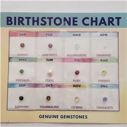 BIRTHSTONE CHART