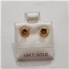 Image 1 : 10K YELLOW GOLD CITRINE 2IN1(0.6CT)  EARRINGS
