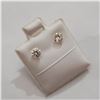 Image 2 : 14K YELLOW GOLD CUBIC ZIRCONIA  EARRINGS