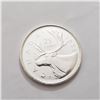 Image 1 : SILVER CANADIAN 25CENT COIN