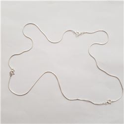 SILVER 20"  NECKLACE
