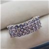 Image 2 : SILVER TANZANITE(2CT) RING (~SIZE 6.75)