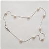 Image 1 : SILVER FRESH WATER PEARL18" NECKLACE