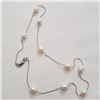 Image 2 : SILVER FRESH WATER PEARL18" NECKLACE