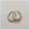 Image 1 : 10K YELLOW GOLD CUBIC ZIRCONIA  EARRINGS
