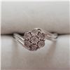 Image 1 : SILVER 7 DIAMOND  RING (~SIZE 7)