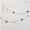 Image 1 : SILVER FRESH WATER PEARL 20"  NECKLACE