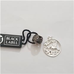 SILVER LOT OF 2  PENDANTS