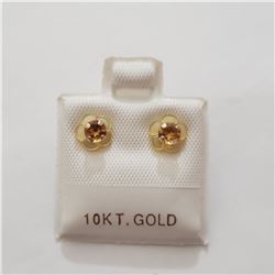 10K YELLOW GOLD CITRINE 2IN1(0.6CT)