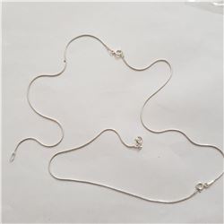 SILVER 20" NECKLACE