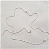 Image 1 : SILVER 20" NECKLACE