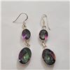 Image 1 : SILVER RAINBOW TOPAZ EARRINGS
