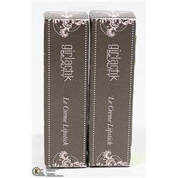 2 PKG LECREME LIPSTICK COLOR ROUGE MSRP $32 EACH