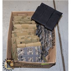 BOX OF ASSORTED HUNTING GEAR AND ACCESSORIES