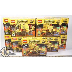 BOX OF ASSORTED LEGO TYPE PUZZLES